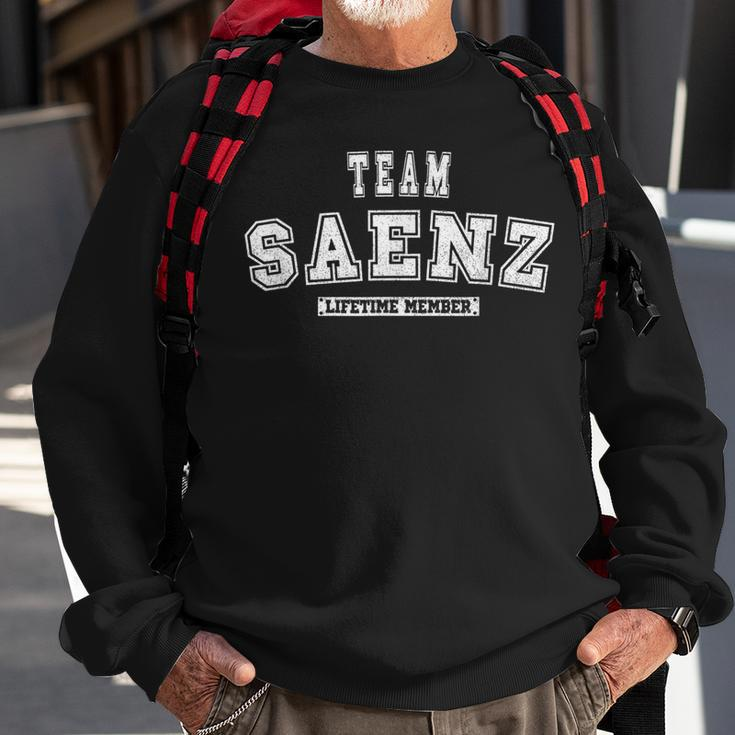 Team Saenz Lifetime Member Family Last Name Men Women Sweatshirt Graphic Print Unisex Gifts for Old Men