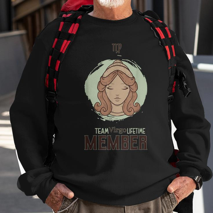 Team Virgo Lifetime Member Men Women Sweatshirt Graphic Print Unisex Gifts for Old Men