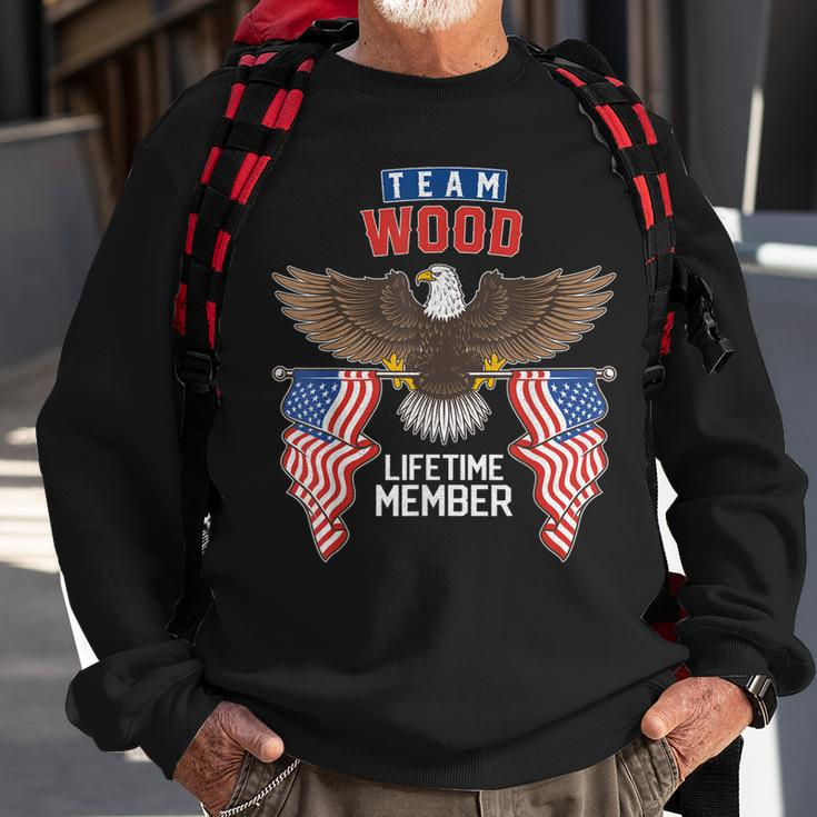 Team Wood Lifetime Member Us Flag Sweatshirt Gifts for Old Men