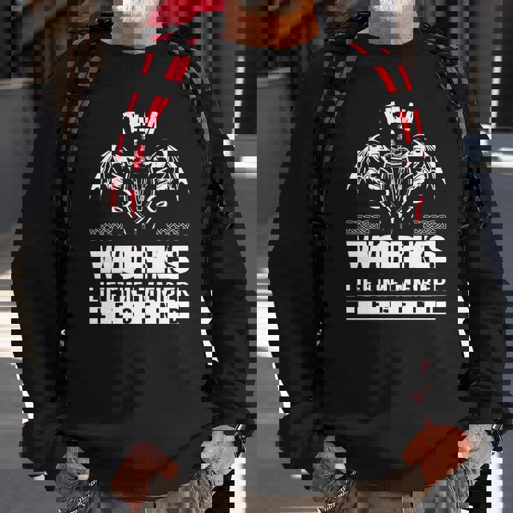 Team Works Lifetime Member Legend Sweatshirt Gifts for Old Men