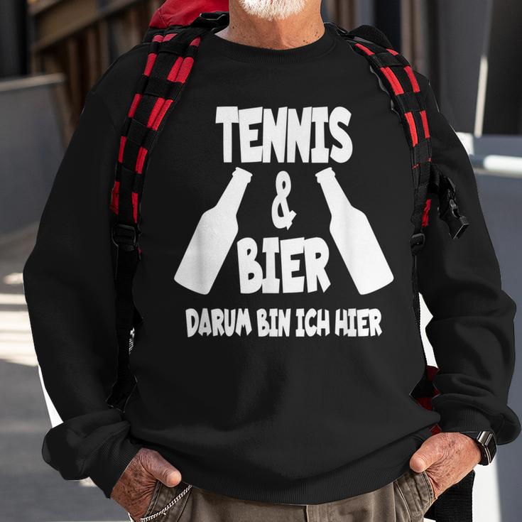 Tennis Und Bier Tenniscamp Tennistrainer Tenniscamp Sweatshirt Geschenke für alte Männer