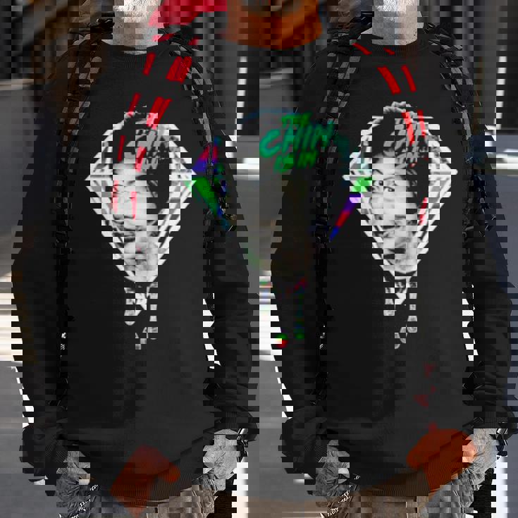 The Chin Is In Sweatshirt Gifts for Old Men