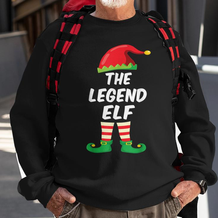 The Legend Elf Family Matching Funny Christmas Costume Sweatshirt Gifts for Old Men