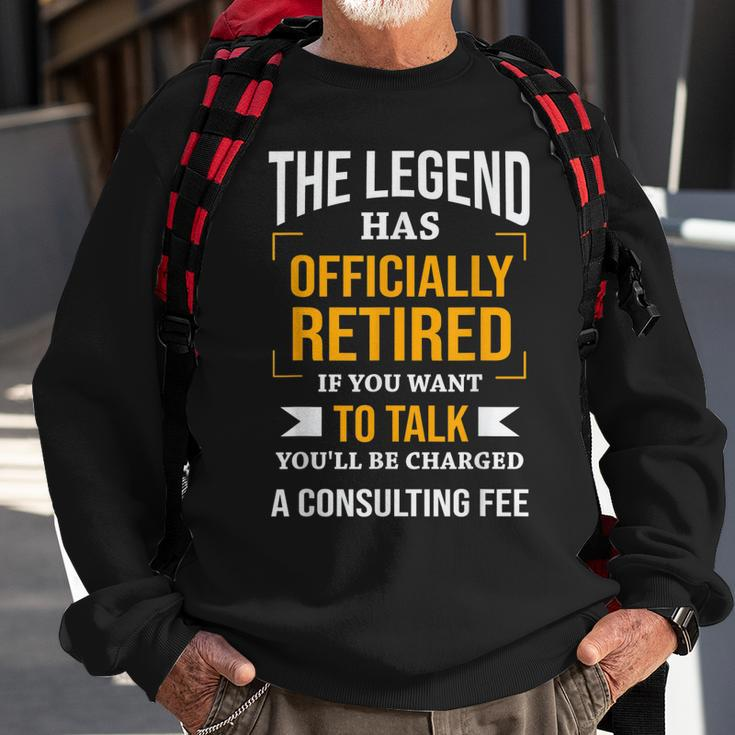 The Legend Has Officially Retired Funny Retirement Sweatshirt Gifts for Old Men