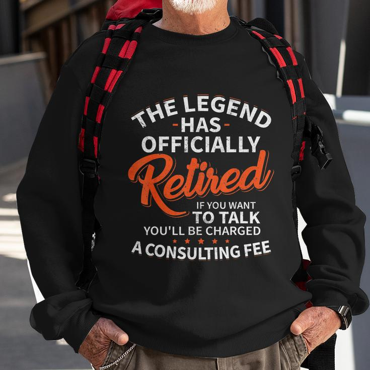 The Legend Has Retired Men Officer Officially Retirement Sweatshirt Gifts for Old Men