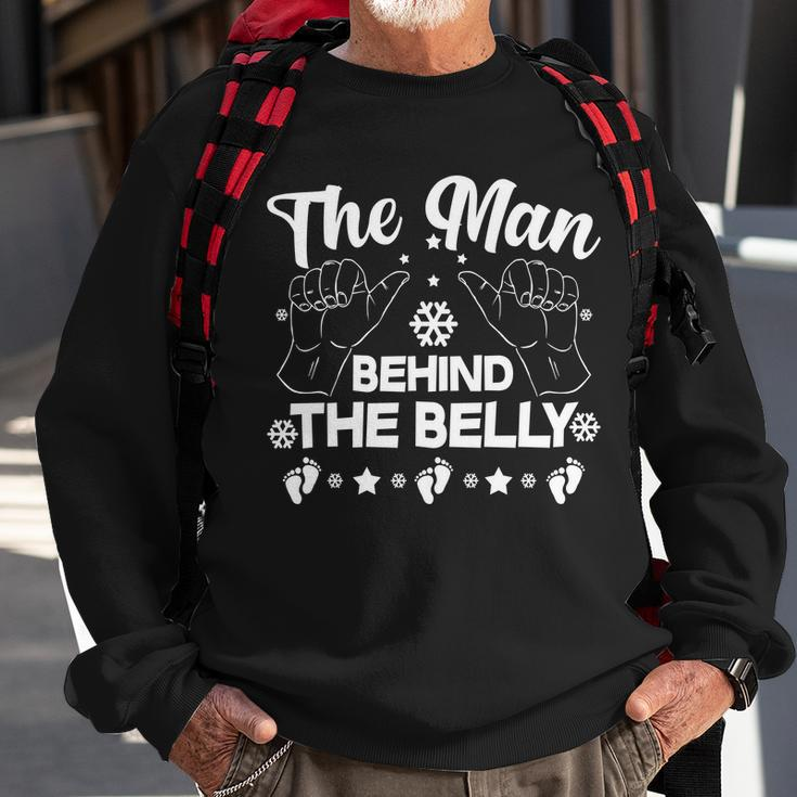 The Man Behind The Belly New Dad Sweatshirt Gifts for Old Men