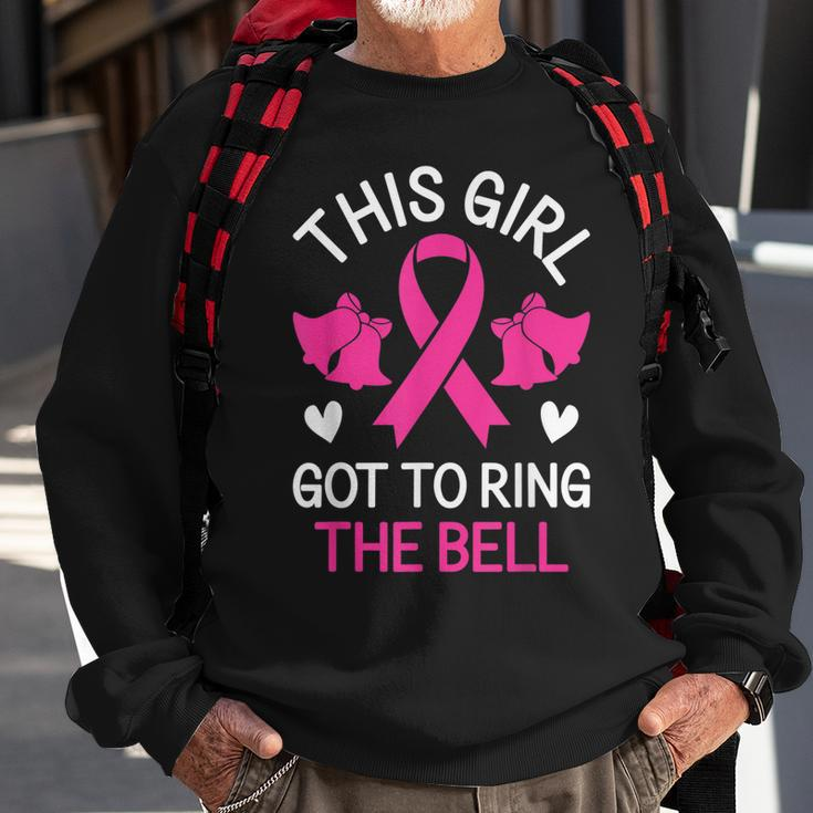 This Girl Got To Ring The Bell Chemo Grad Breast Cancer Sweatshirt Gifts for Old Men
