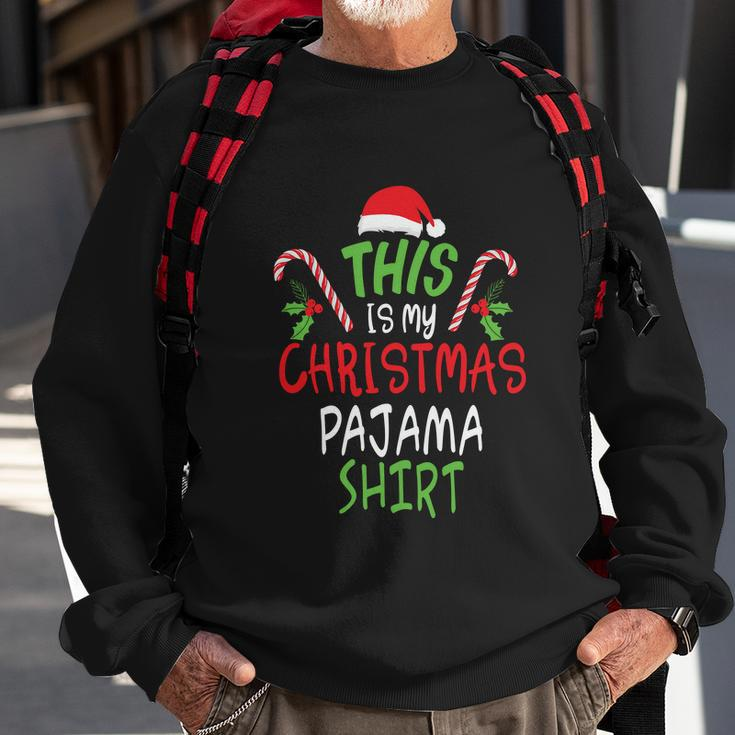 This Is My Christmas Pajama Shirt Xmas Christmas Squad Snowman Mom Claus Sweatshirt Gifts for Old Men