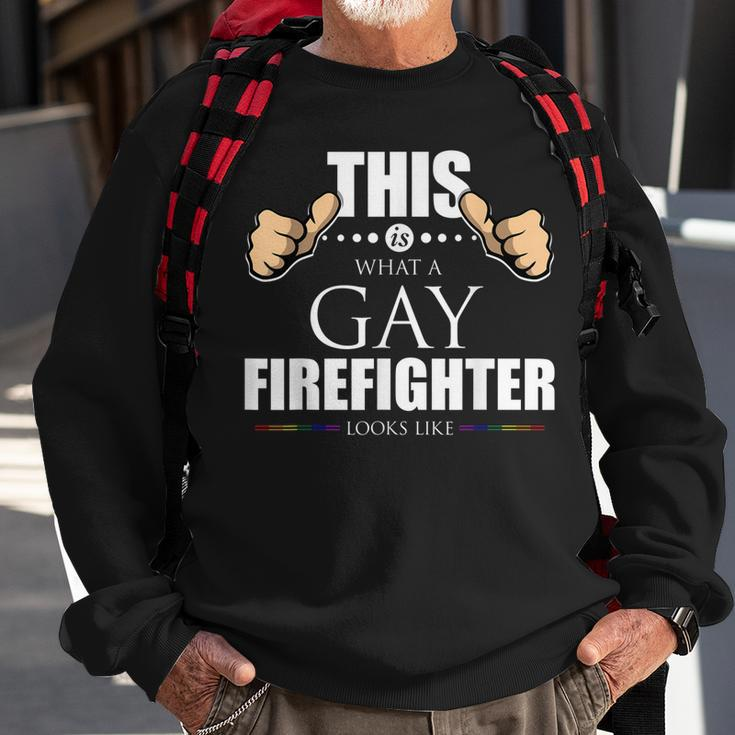 This Is What A Gay Firefighter Looks Like Lgbt Pride Sweatshirt Gifts for Old Men