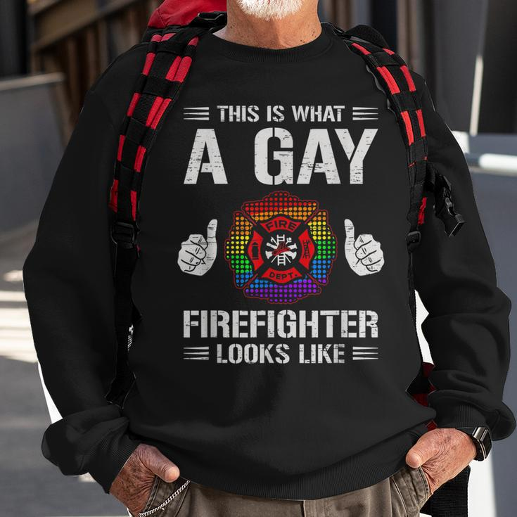 This Is What A Gay Firefighter Looks Like Sweatshirt Gifts for Old Men