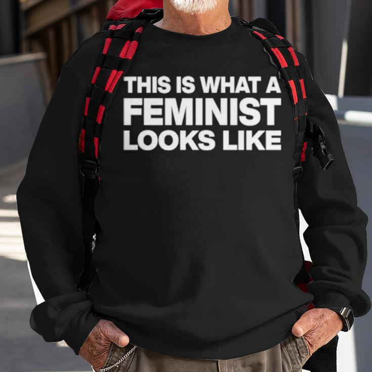 This Is What Feminist Looks Like Classic Sweatshirt Gifts for Old Men