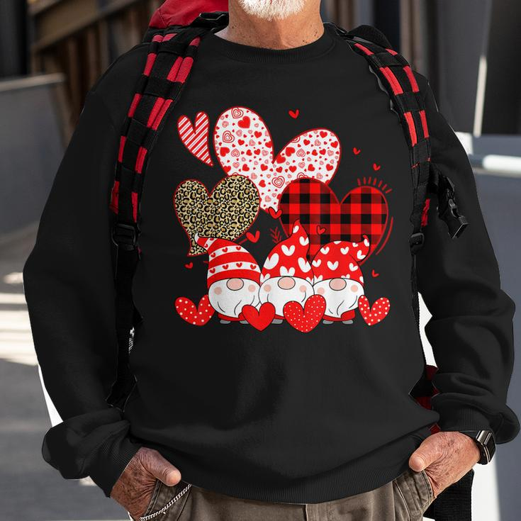 Three Gnomes Holding Hearts Valentines Day Gifts For Her V2 Sweatshirt Gifts for Old Men
