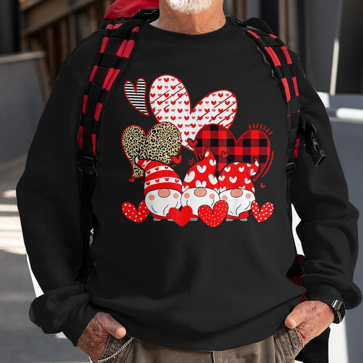 Three Gnomes Holding Hearts Valentines Day Gifts For Her V3 Sweatshirt Gifts for Old Men