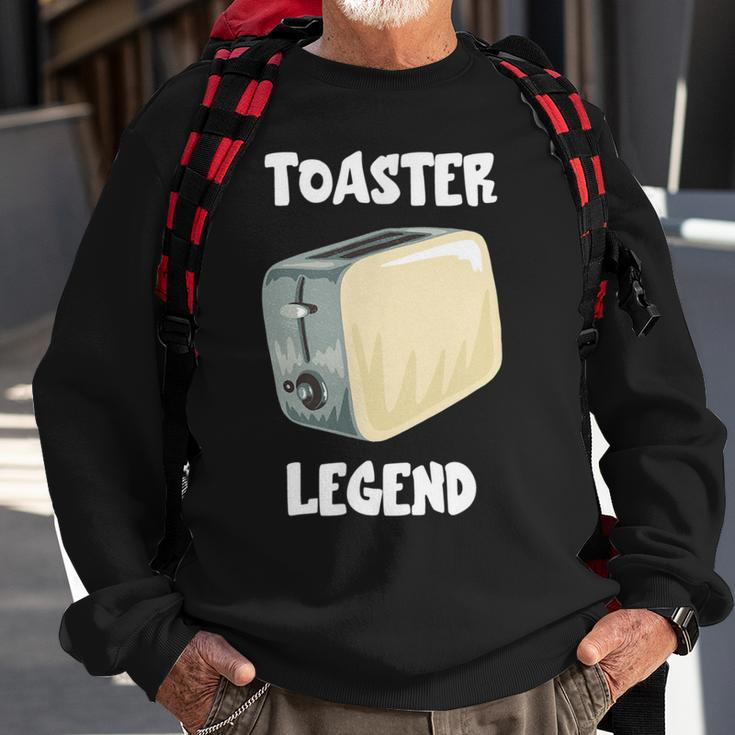 Toaster Legend Sweatshirt für Brot- und Toastliebhaber, Frühstücksidee Geschenke für alte Männer