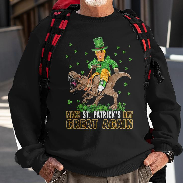 Trum RideRex Make St Patricks Day Great Again Funny Sweatshirt Gifts for Old Men