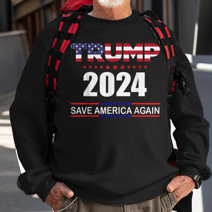 Trump 2024 Save America Save America Again Trump Sweatshirt Gifts for Old Men
