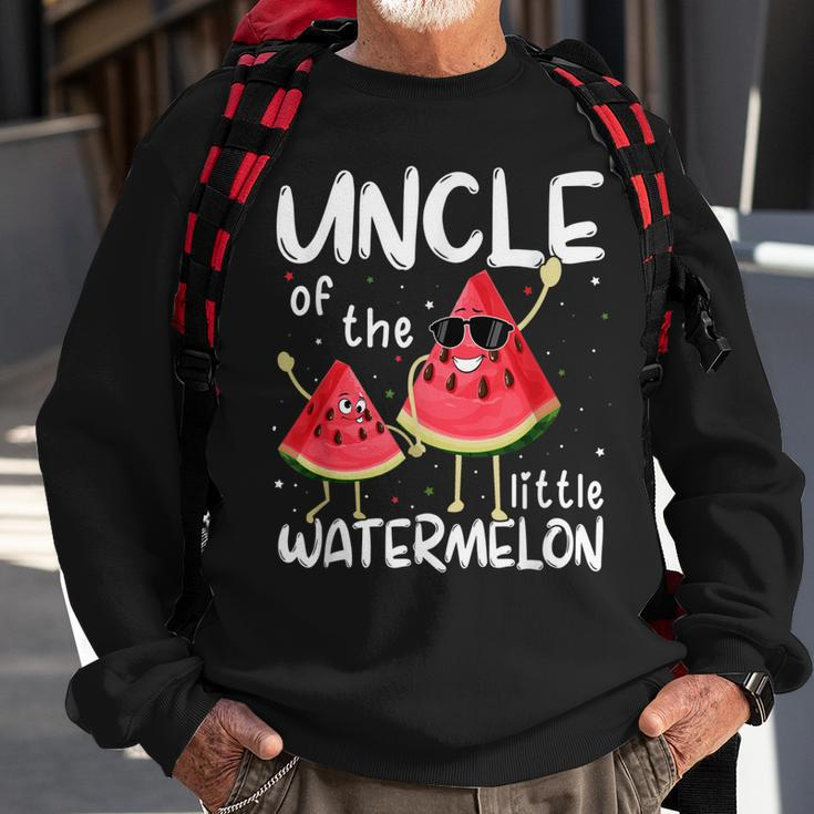 Uncle Of The Little Watermelon Summer Fruit Sweatshirt Gifts for Old Men