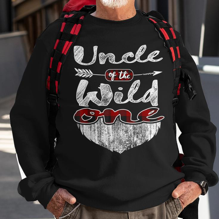 Uncle Of The Wild One 1St Birthday 1 Girl Boy First Gift For Mens Sweatshirt Gifts for Old Men