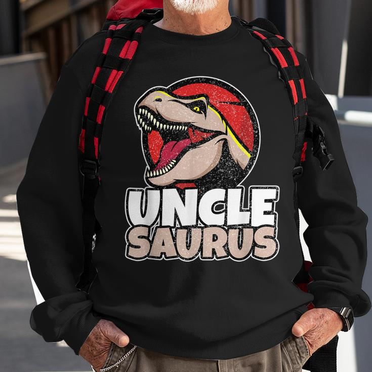 UnclesaurusT Rex Uncle Saurus Dinosaur Men Boys Gift For Mens Sweatshirt Gifts for Old Men