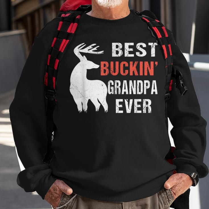 Unique Best Buckin Grandpa Ever For Dad Fathers Day Sweatshirt Gifts for Old Men