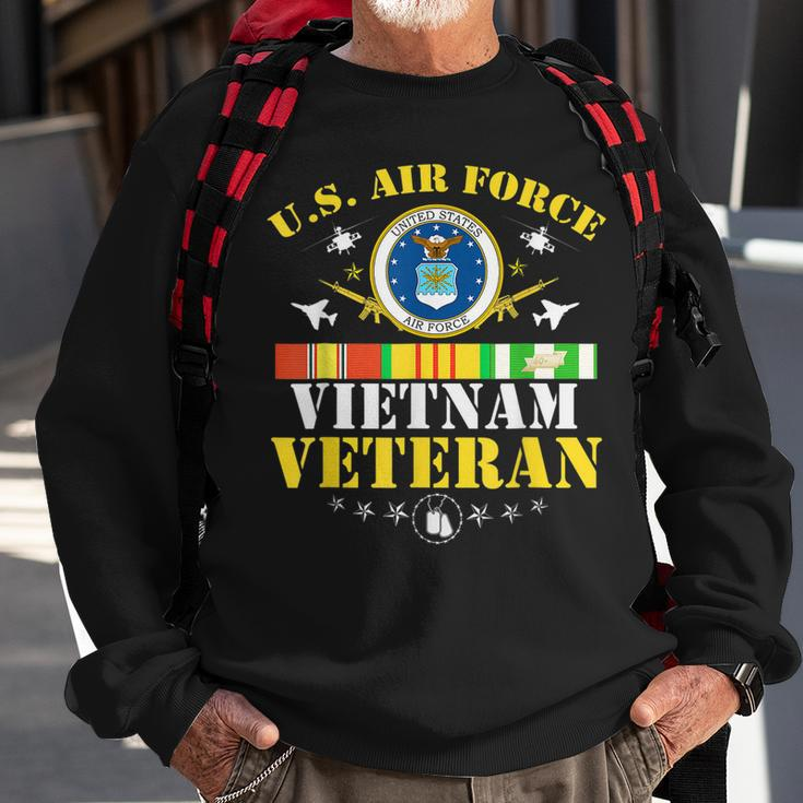 Us Air Force Vietnam Veteran Usa Flag Vietnam Vet Flag Sweatshirt Gifts for Old Men