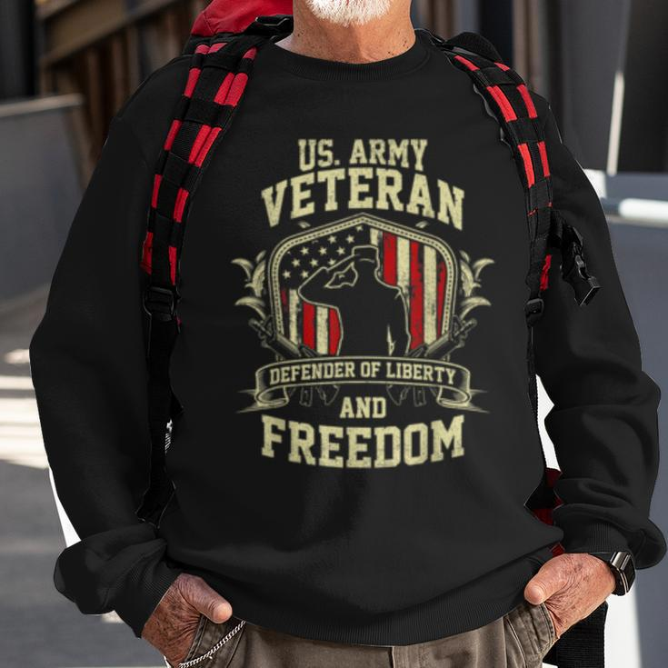 Us Army Veteran Defender Of Liberty And FreedomSweatshirt Gifts for Old Men