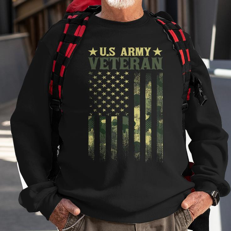 Us Army Veteran Patriotic Military Camouflage American Flag Sweatshirt Gifts for Old Men