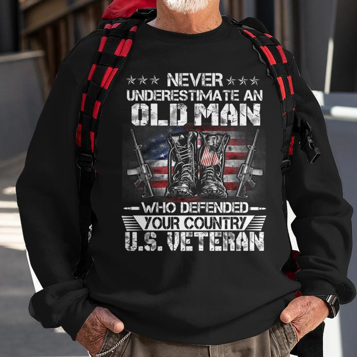 Us Veteran Old Man Veterans Day Us Patriot Patriotic Sweatshirt Gifts for Old Men