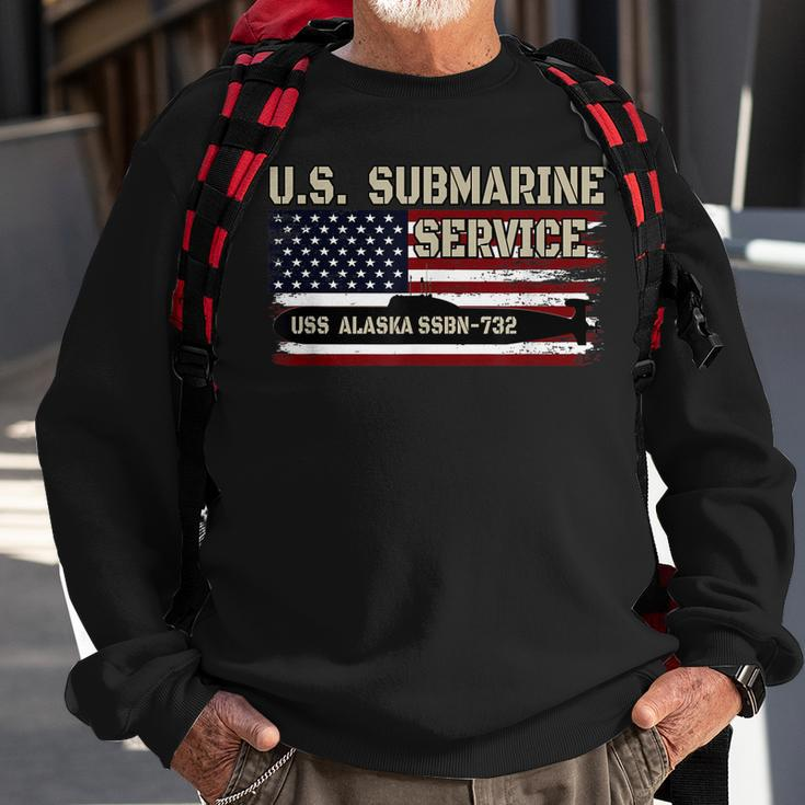 Uss Alaska Ssbn-732 Submarine Veterans Day Fathers Day Sweatshirt Gifts for Old Men
