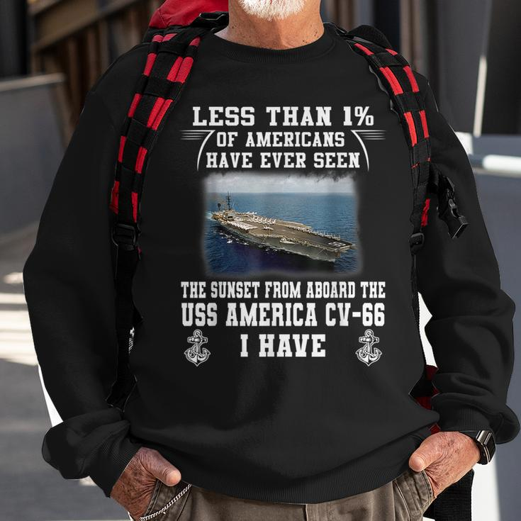 Uss America Cv-66 Aircraft Carrier Sweatshirt Gifts for Old Men