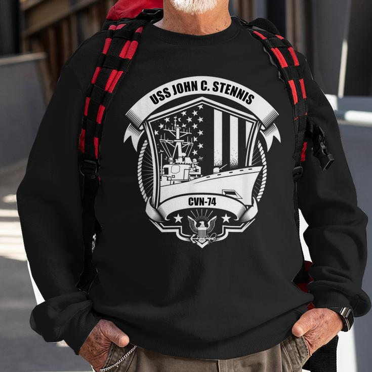 Uss John C Stennis Cvn-74 Sweatshirt Gifts for Old Men