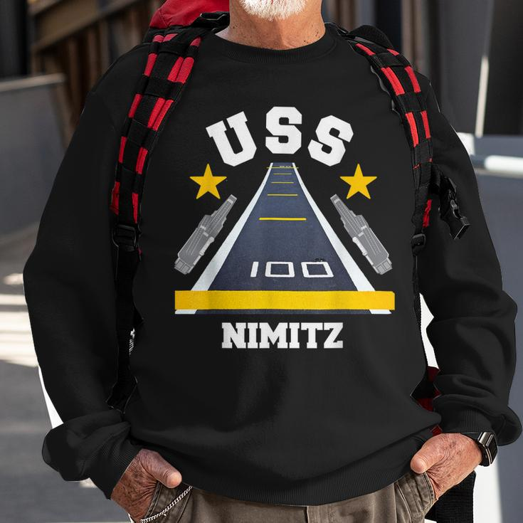 Uss Nimitz Aircraft Carrier Military Veteran Sweatshirt Gifts for Old Men
