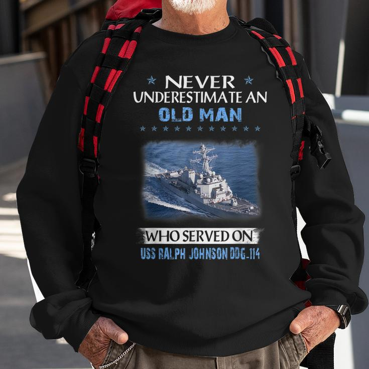 Uss Ralph Johnson Ddg-114 Destroyer Class Veteran Father Day Sweatshirt Gifts for Old Men