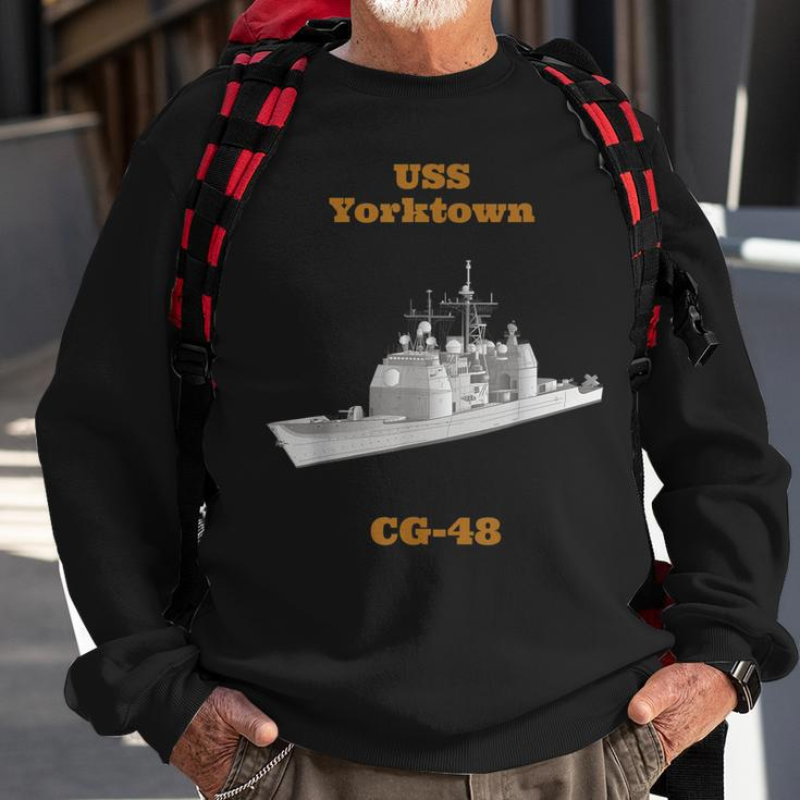 Uss Yorktown Cg-48 Navy Sailor Veteran Gift Sweatshirt Gifts for Old Men