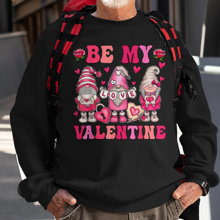 Valentines Day Gnome Be My Valentines Couple Gnome Heart Sweatshirt Gifts for Old Men