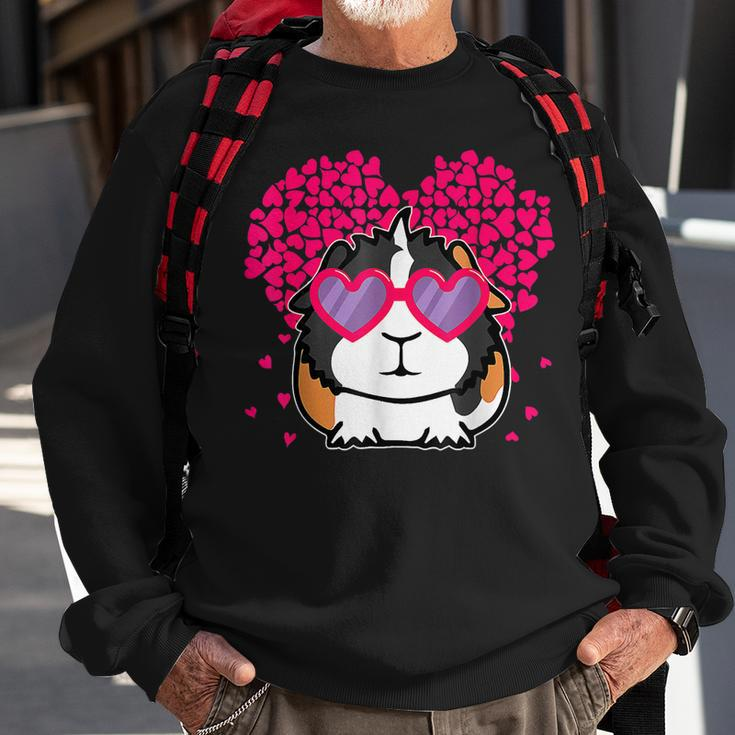 Valentines Hearts Guinea Pig Valentine Day Men Women Sweatshirt Graphic Print Unisex Gifts for Old Men