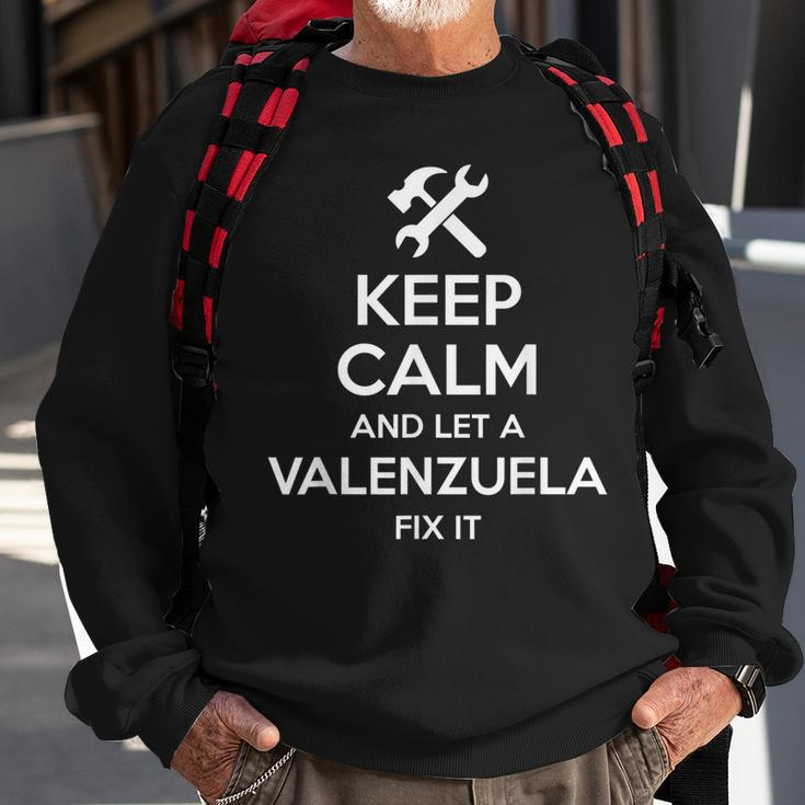 Valenzuela Funny Surname Birthday Family Tree Reunion Gift Sweatshirt Gifts for Old Men