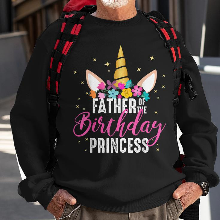 Vater der Geburtstagsprinzessin Einhorn Sweatshirt, Einzigartig für Papas Geschenke für alte Männer