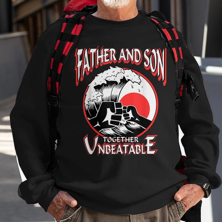 Vater Und Sohn Papa Spruch Anime Japan Geschenk Geburtstag Sweatshirt Geschenke für alte Männer