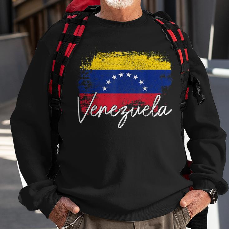 Venezuela Vintage Flag Venezuelan Pride Roots Sweatshirt Gifts for Old Men