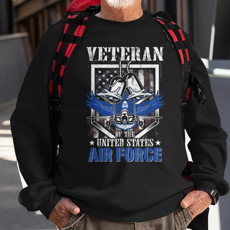 Veteran Of The United States Us Air Force American Flag Usaf Sweatshirt Gifts for Old Men