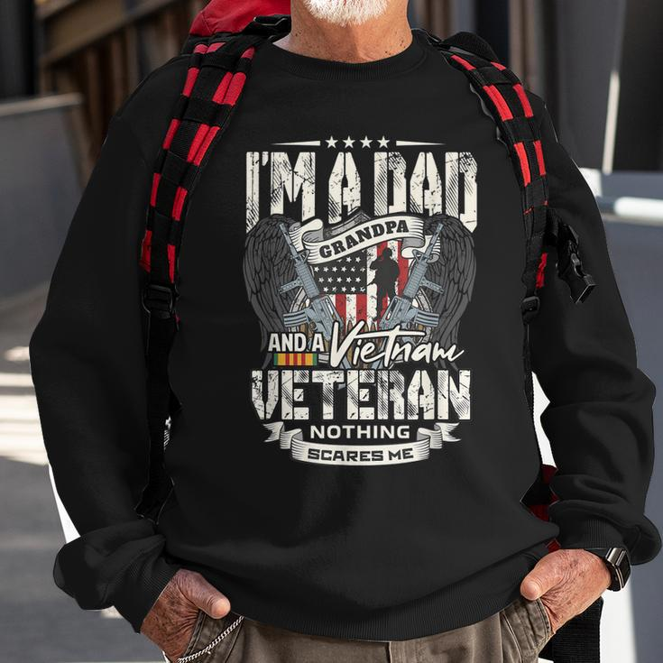 Veterans Day Dad Veteran Grandpa Vietnam Vet Men Women Sweatshirt Graphic Print Unisex Gifts for Old Men