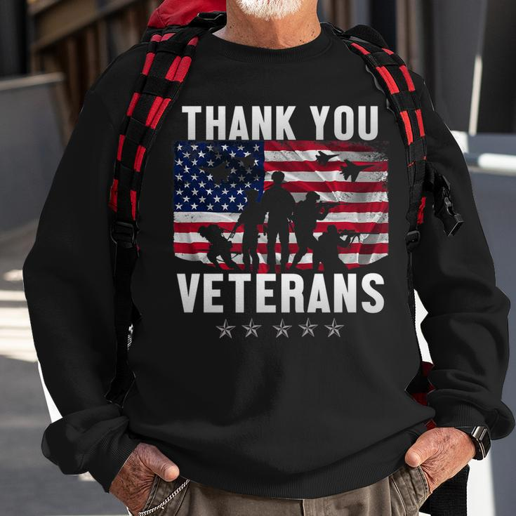 Veterans Day Gifts Thank You Veterans Proud Sweatshirt Gifts for Old Men