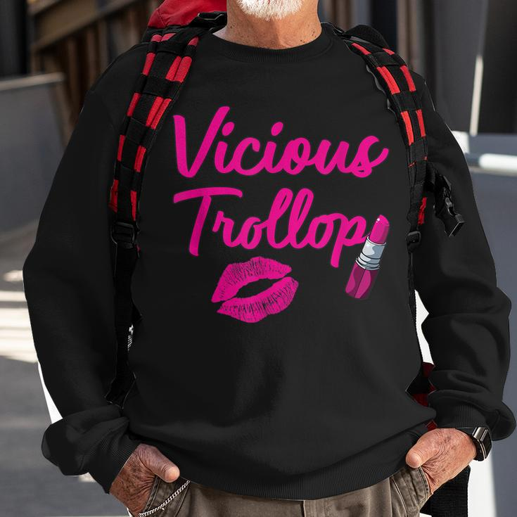 Vicious Trollop Lipstick Png Men Women Sweatshirt Graphic Print Unisex Gifts for Old Men