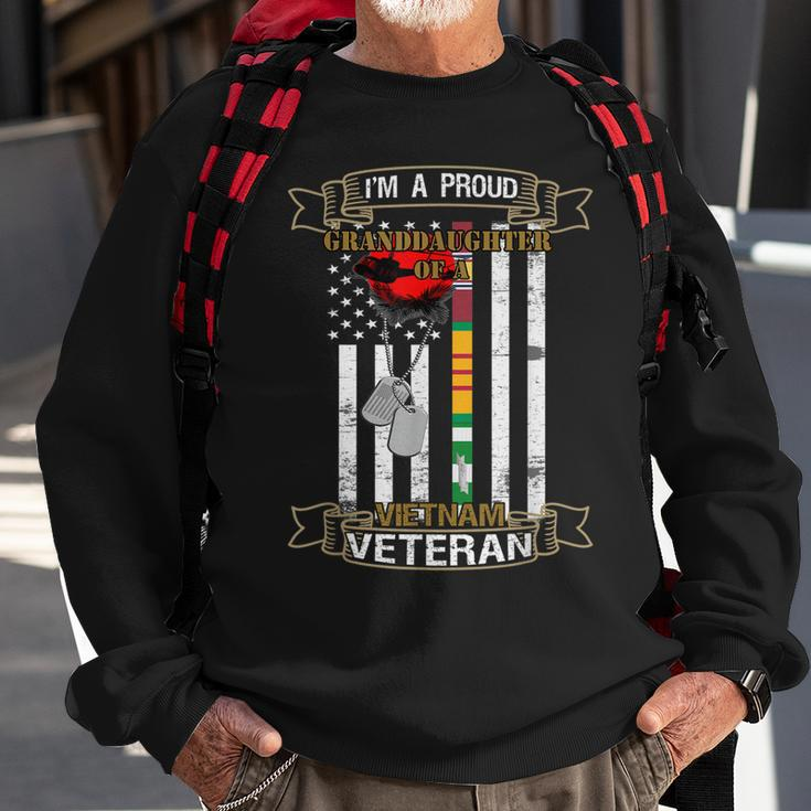 Vietnam Veteran Granddaughter Of A Vietnam Vet Men Women Sweatshirt Graphic Print Unisex Gifts for Old Men