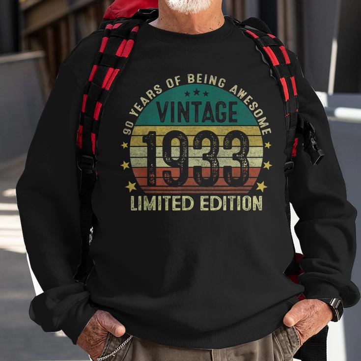 Vintage 1933 90 Years Old 90Th Birthday Gifts For Men Sweatshirt Gifts for Old Men
