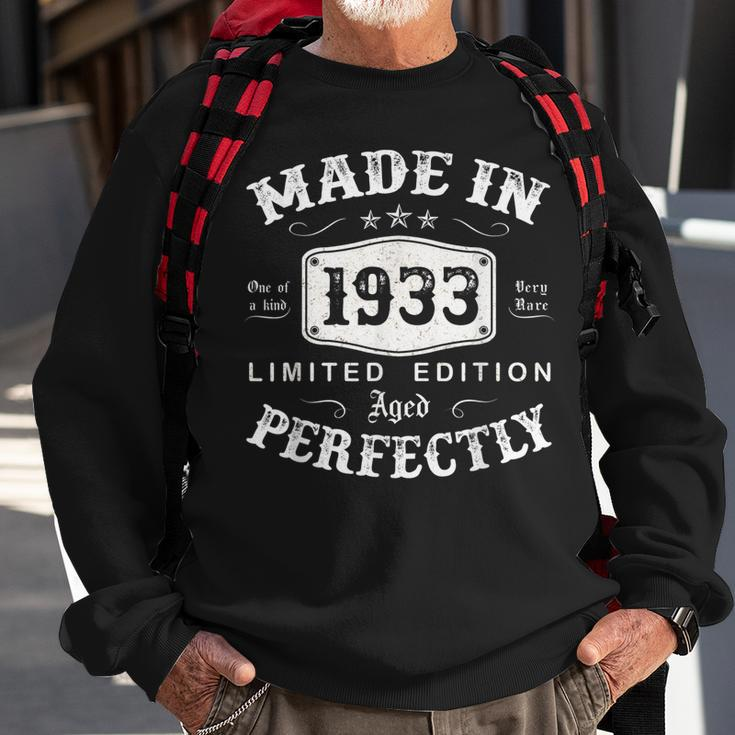 Vintage 1933 Made In 1933 90 Geburtstag Mann Frau 90 Jahre V2 Sweatshirt Geschenke für alte Männer