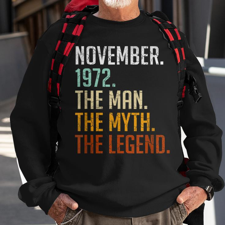 Vintage 1972 Mann Mythos Legende Sweatshirt zum 50. Geburtstag Geschenke für alte Männer