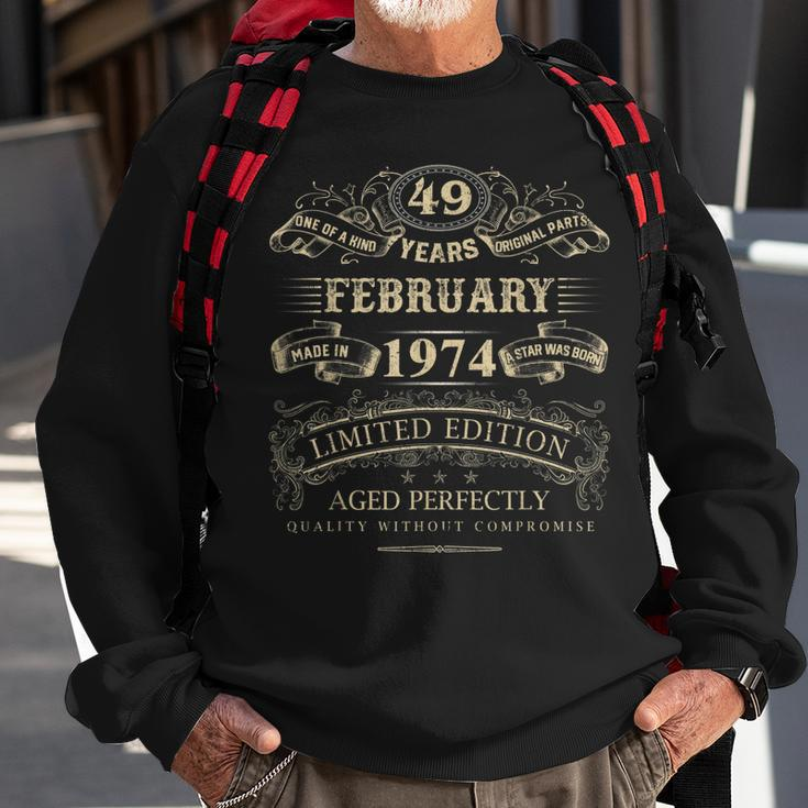 Vintage 1974 Outfit Sweatshirt, 49 Jahre Geburtstagsdesign Geschenke für alte Männer