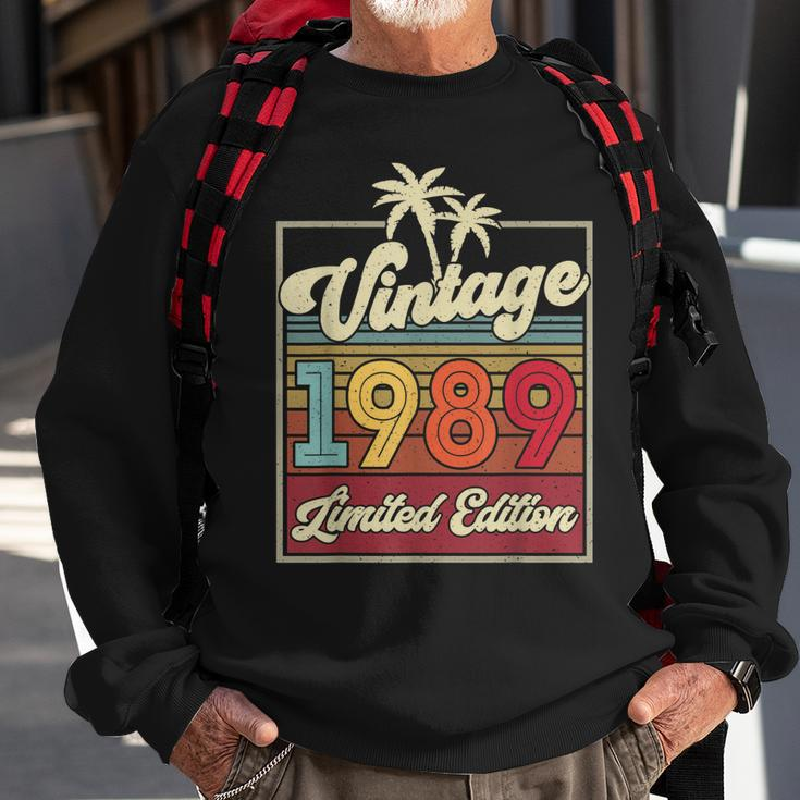 Vintage 1989 Wedding Anniversary Born In 1989 Birthday Party Sweatshirt Gifts for Old Men